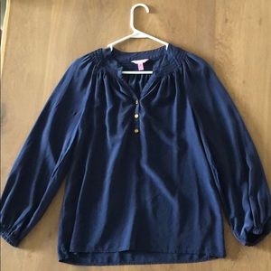 Navy blue Elsie Lilly Pulitzer Top XS